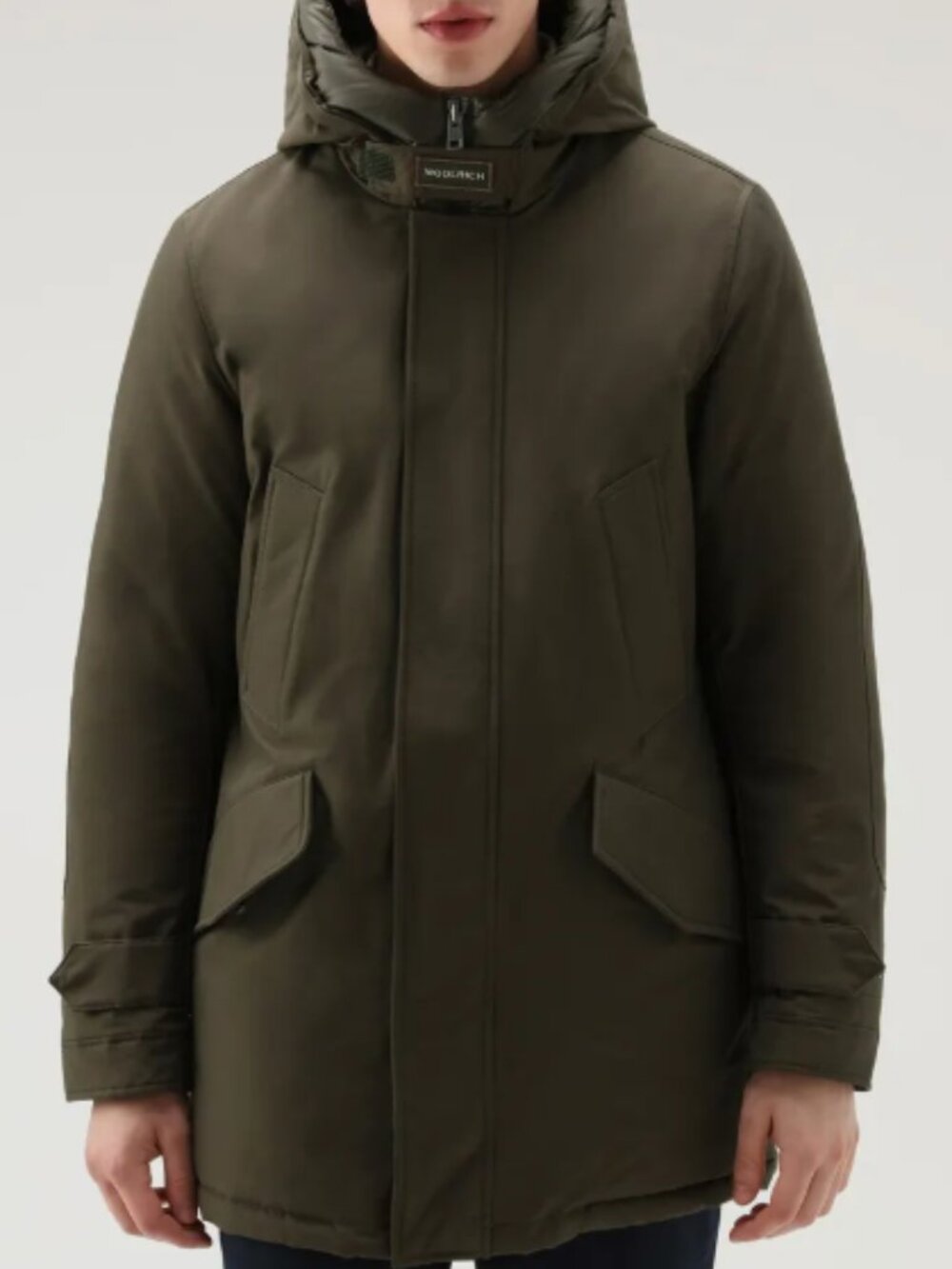 $1,250! RARE! NWT Men's Woolrich Polar High Collar Parka - Dark Green - Small